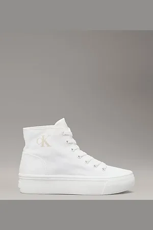 Calvin Klein Sneaker a collo alto con plateau in tela