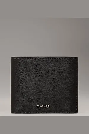 Calvin Klein Portafoglio RFID a tre ante in pelle
