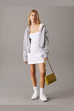 Calvin Klein Mini abito in morbido cotone e lino