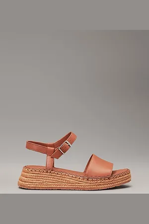 Calvin Klein Sandali platform espadrillas in pelle