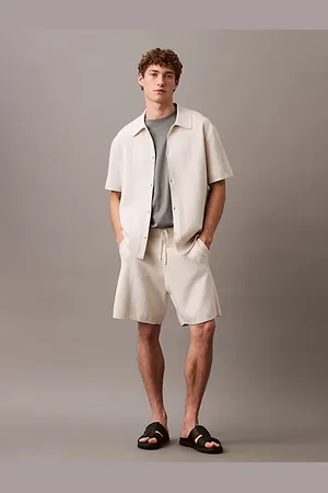 Calvin Klein Pantaloncini da jogging in rete jacquard