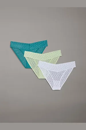 Calvin Klein Slip classico in pizzo in confezione da 3 - Icon Logo Lace