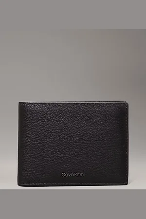 Calvin Klein Portafoglio RFID a tre ante in pelle
