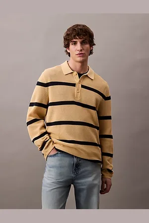 Calvin Klein Polo a righe taglio relaxed