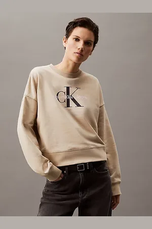 Calvin Klein Felpa con logo monogramma taglio relaxed