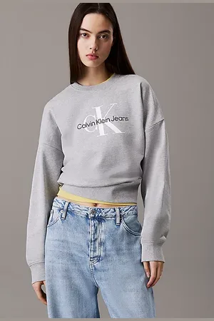 Calvin Klein Felpa con logo monogramma taglio relaxed