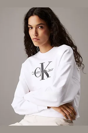 Calvin Klein Felpa con logo monogramma taglio relaxed