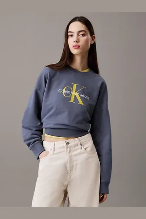 Calvin Klein Felpa con logo monogramma taglio relaxed