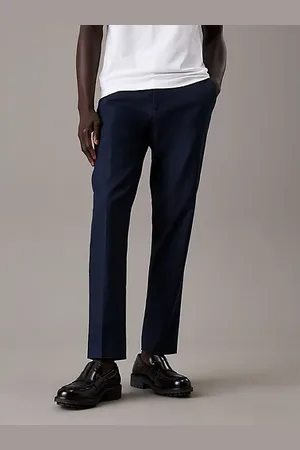 Calvin Klein Pantaloni fuselée misto lino lyocell