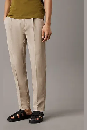 Calvin Klein Pantaloni chino con pieghe fuselée