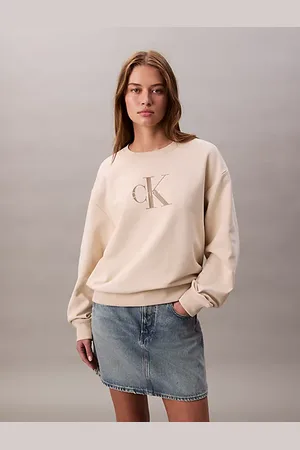 Calvin Klein Felpa con logo monogramma taglio relaxed