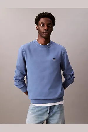 Calvin Klein Felpa in spugna di cotone con badge