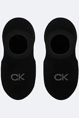 Calvin Klein Calzini invisibili in morbido cotone pettinato in confezione da 2