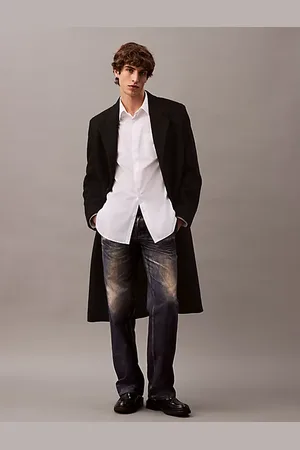 Calvin Klein Pantaloni sartoriali in denim con stampa