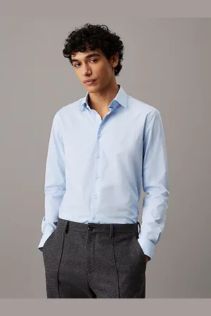 Calvin Klein Camicia aderente elasticizzata in popeline