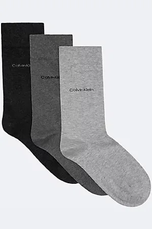 Calvin Klein Calzini in morbido cotone pettinato in confezione da 3