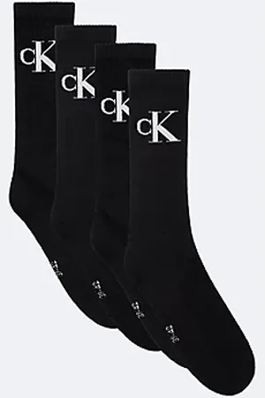 Calvin Klein Calzini con logo in morbido cotone pettinato in confezione da 4