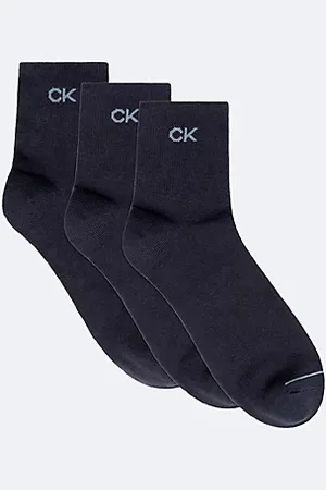 Calvin Klein Calzini al ginocchio in morbido cotone pettinato in confezione da 3