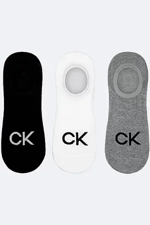 Calvin Klein Calzini invisibili in morbido cotone pettinato in confezione da 3