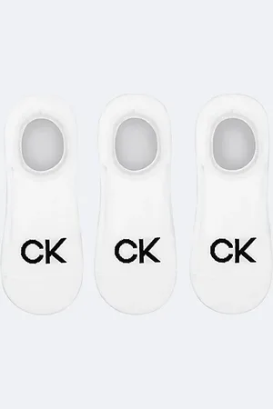 Calvin Klein Calzini invisibili in morbido cotone pettinato in confezione da 3