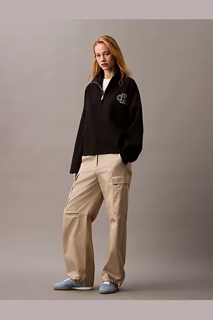 Calvin Klein Giacca con logo monogramma e zip corta