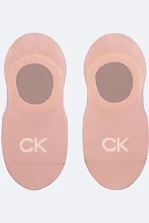 Calvin Klein Calzini invisibili in morbido cotone pettinato in confezione da 2