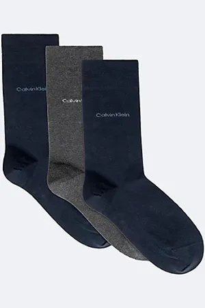 Calvin Klein Calzini in morbido cotone pettinato in confezione da 3
