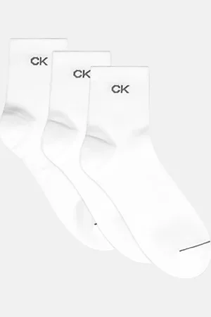 Calvin Klein Calzini al ginocchio in morbido cotone pettinato in confezione da 3