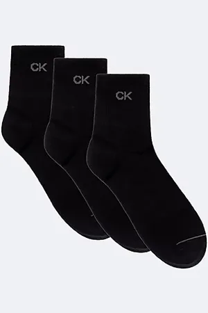 Calvin Klein Calzini al ginocchio in morbido cotone pettinato in confezione da 3