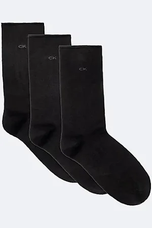 Calvin Klein Calzini rolltop in morbido cotone pettinato in confezione da 3