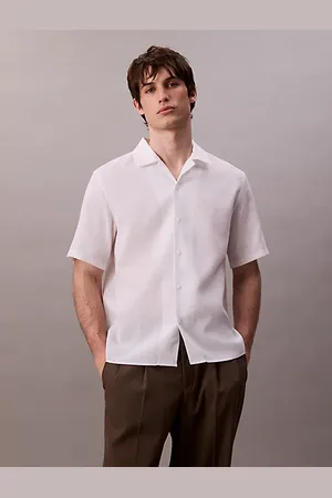 Calvin Klein Camicia a manica corta in lino
