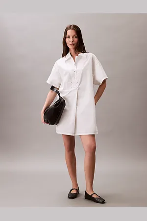 Calvin Klein Mini abito chemisier in twill di cotone