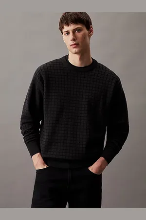 Calvin Klein Maglione testurizzato a quadri