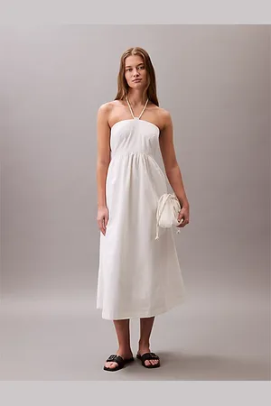 Calvin Klein Abito in twill di cotone