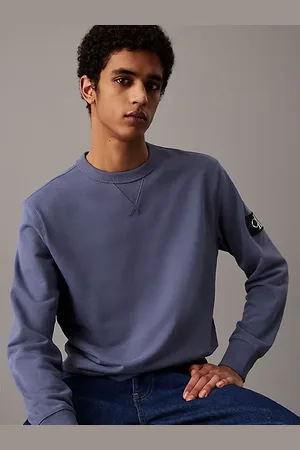 Calvin Klein Felpa in spugna di cotone con badge