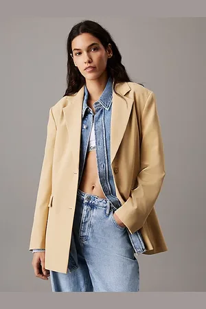 Calvin Klein Blazer in twill morbido con laccetti