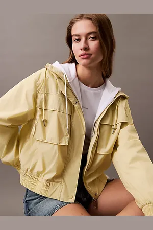 Calvin Klein Giubbotto con cappuccio corto in morbido nylon