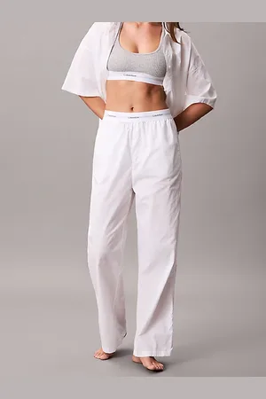 Calvin Klein Pantaloni pigiama in popeline di cotone