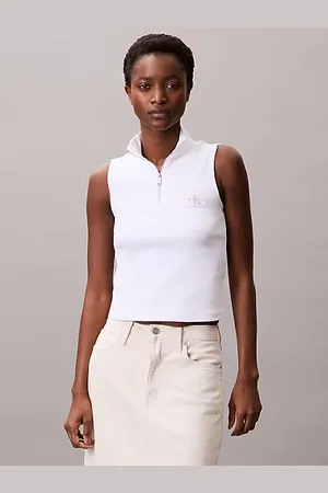Calvin Klein Top senza maniche con zip corta