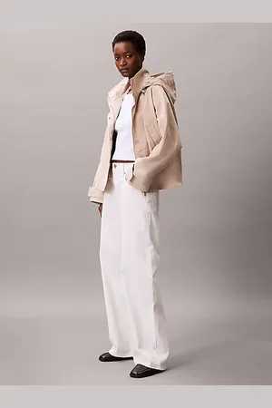 Calvin Klein Giubbotto con cappuccio in morbido nylon taglio relaxed