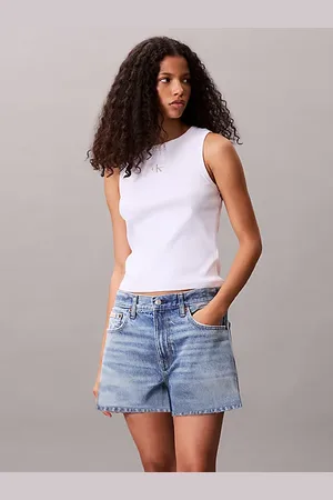 Calvin Klein Canotta a costine in cotone elasticizzato
