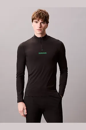 Calvin Klein T-shirt da palestra con zip 1/4