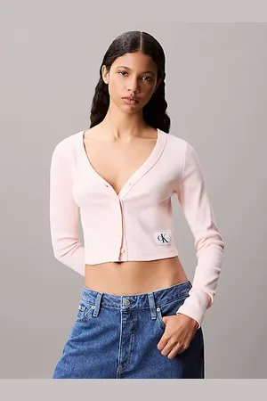 Calvin Klein Cardigan in maglia a costine slim