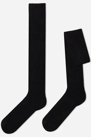 Calzedonia Calze Lunghe a Coste con Lana e Cashmere da Uomo Uomo