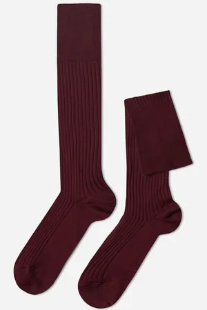 Calzedonia Calze Lunghe in Filo Di Scozia a Coste Uomo