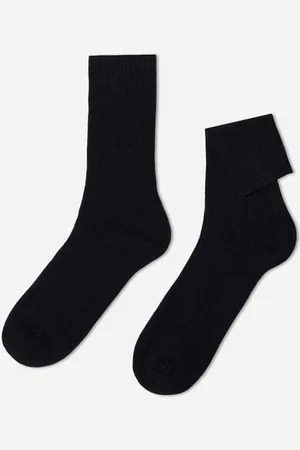 Calzedonia Calze Corte con Lana e Cashmere a Coste Uomo