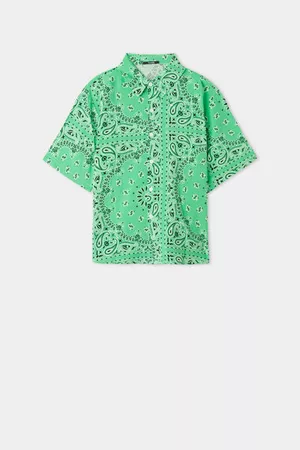 Tezenis Bambino T-shirt - Camicia Bimbo Manica Corta Tela Viscosa Bambino Taglia 10-11