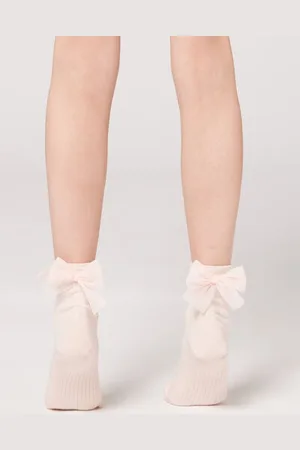 Calzedonia Calze Corte con Fiocco da Bambina Unisex