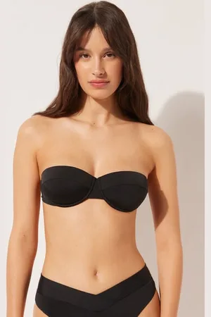 Calzedonia Costume Fascia Balconcino Leggermente Imbottito Indonesia Donna