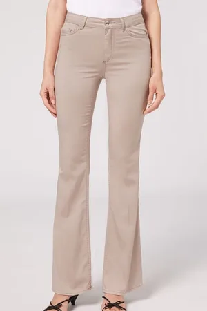 Calzedonia pantaloni a zampa velluto cheap